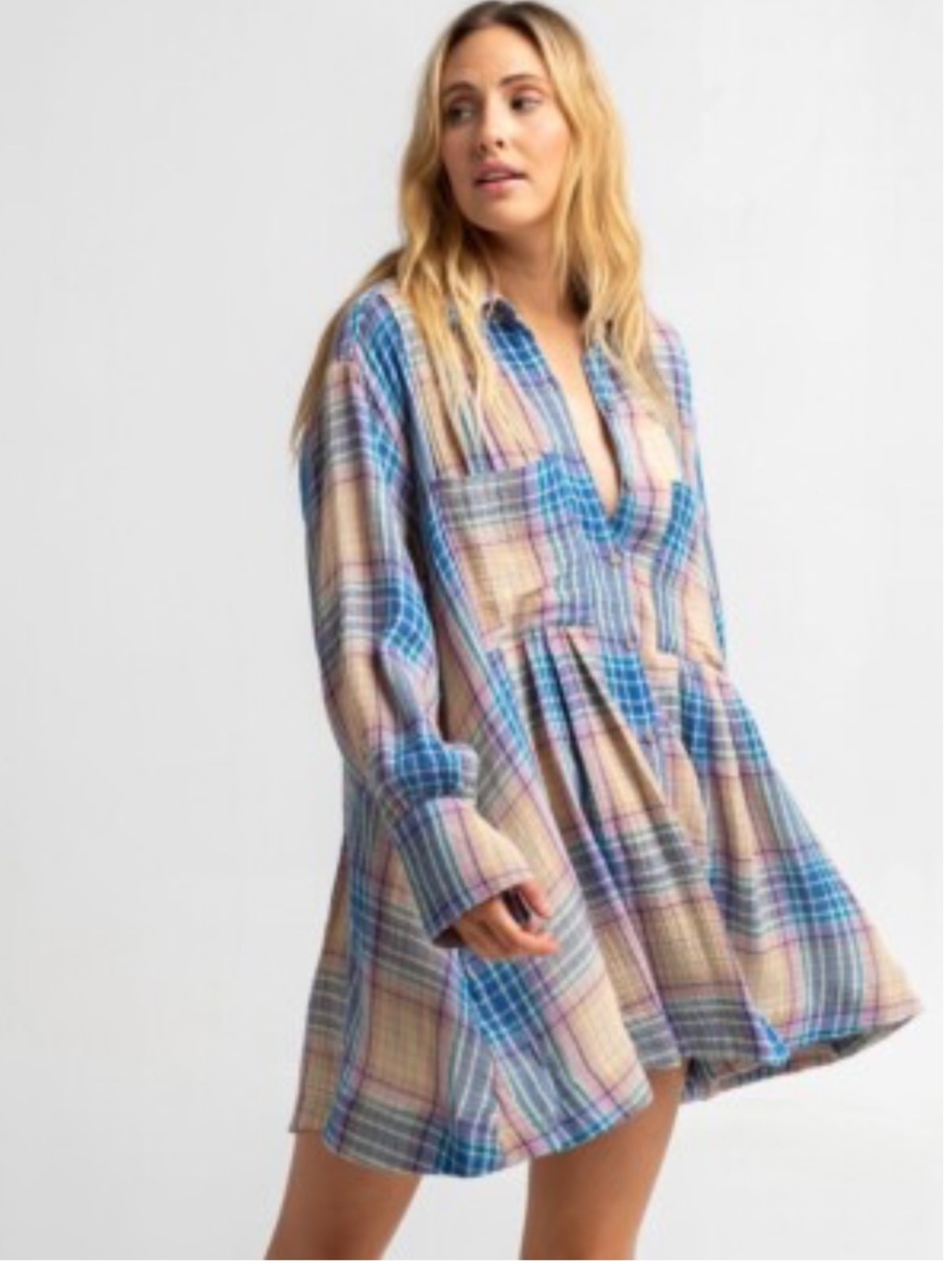 Free People Voyage Shirt Dress Like NEW XS/S